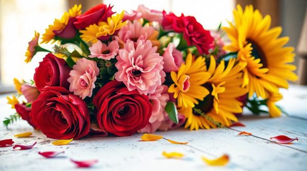 Choisissez des fleurs et profitez d'une livraison express