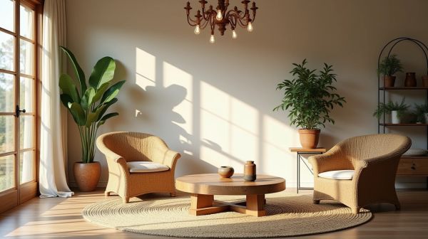Le choix des matériaux naturels pour une décoration bohème élégante